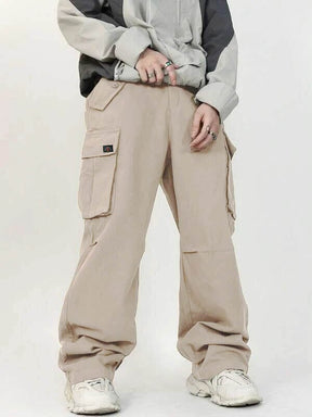 Front Pocket Parachute Cargo Pants PANTS Trendz New Cream 28 